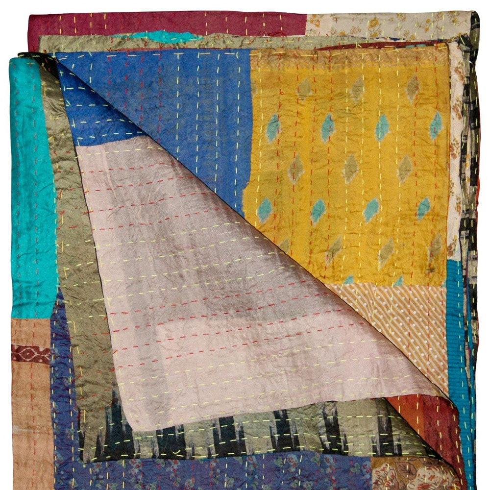 50" X 70" Silk Multicolor Throws