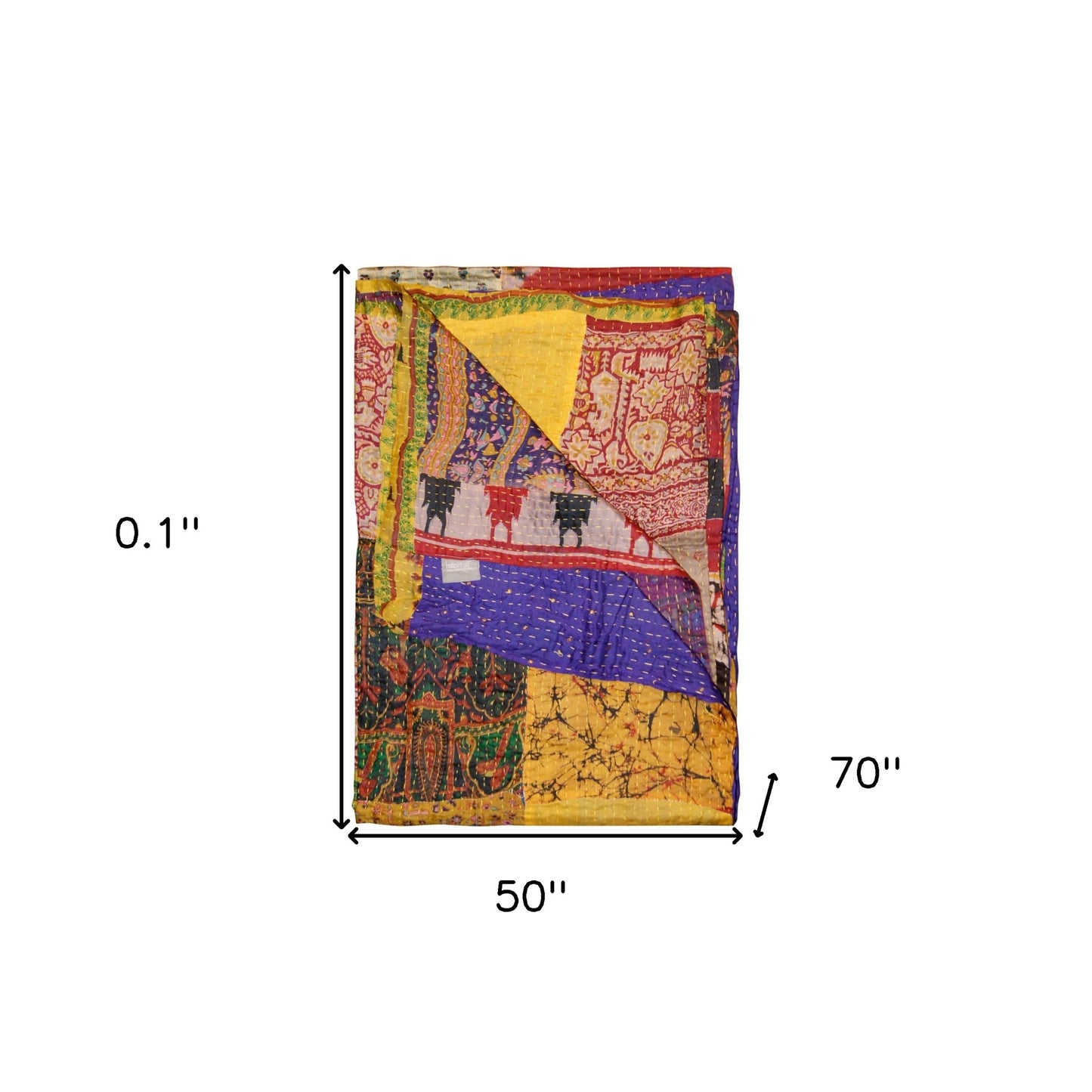 50" X 70" Silk Multicolor Throws
