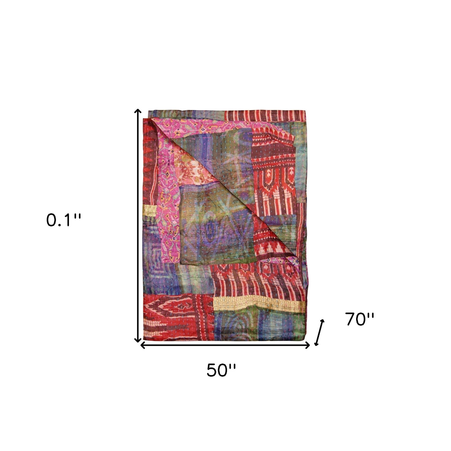 50" X 70" Silk Multicolor Throws