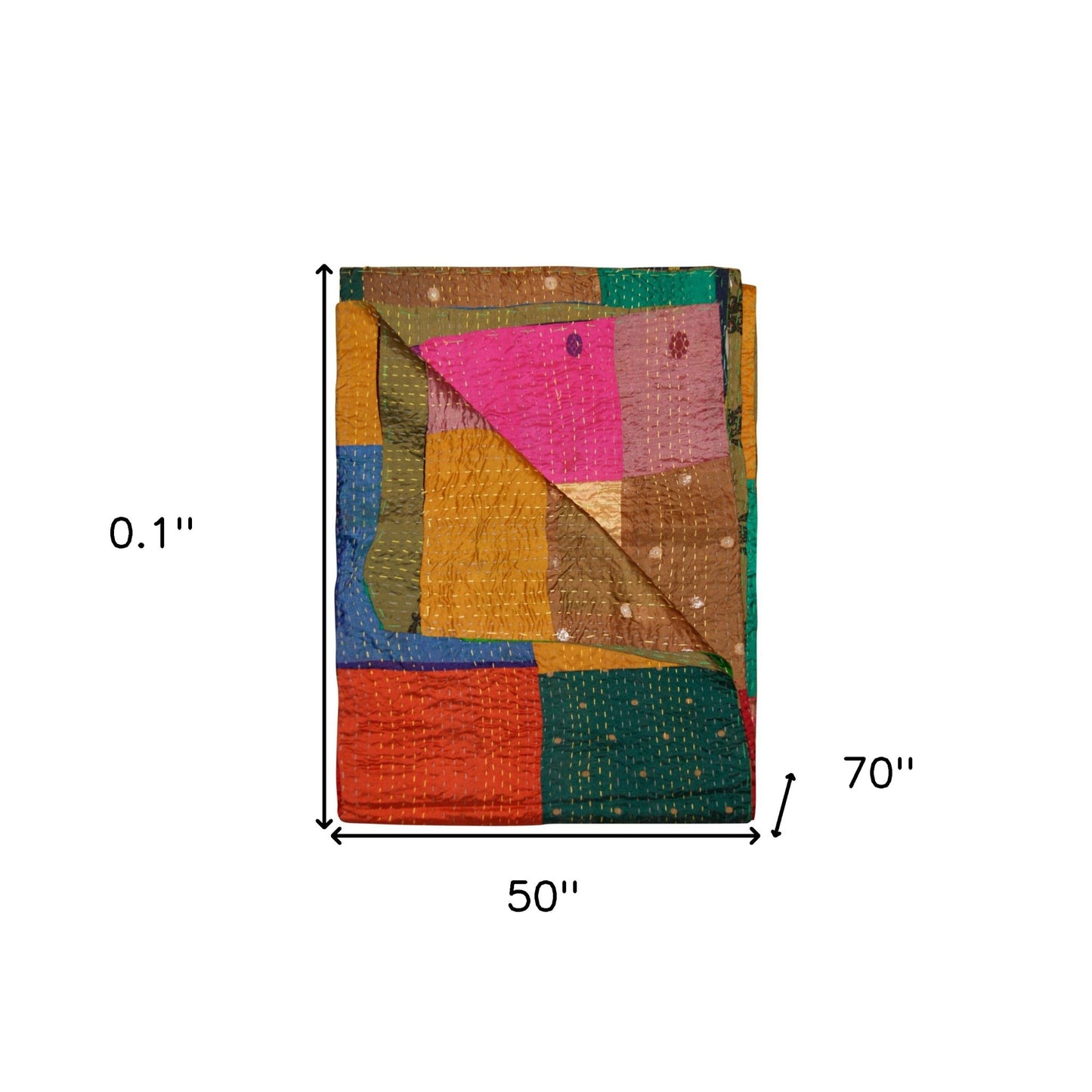 50" X 70" Silk Multicolor Throws