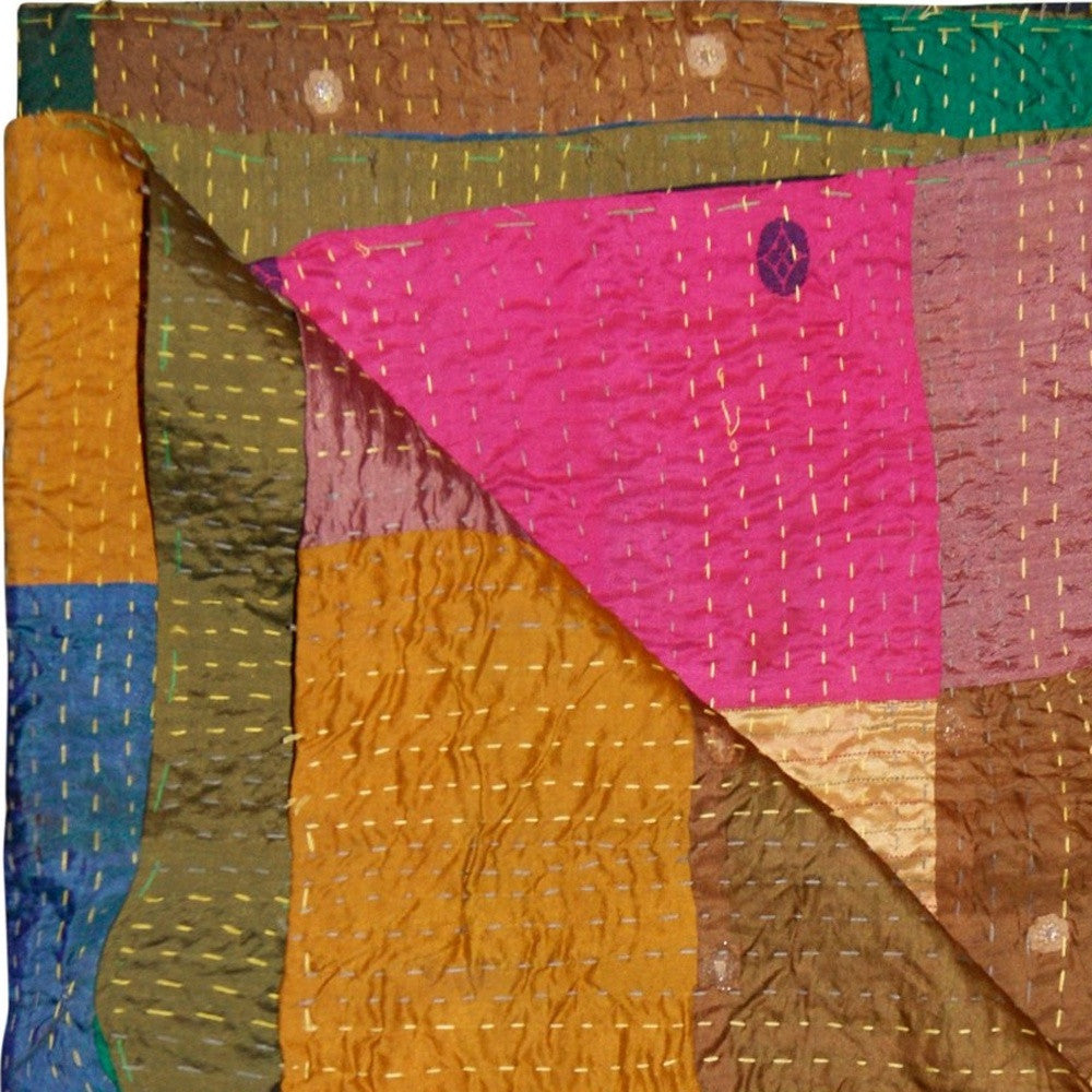 50" X 70" Silk Multicolor Throws