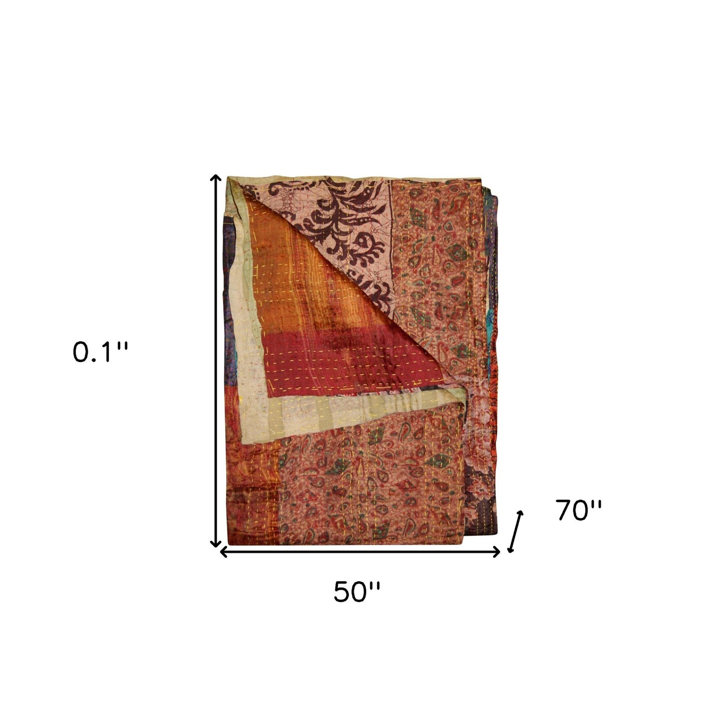 50" X 70" Silk Multicolor Throws