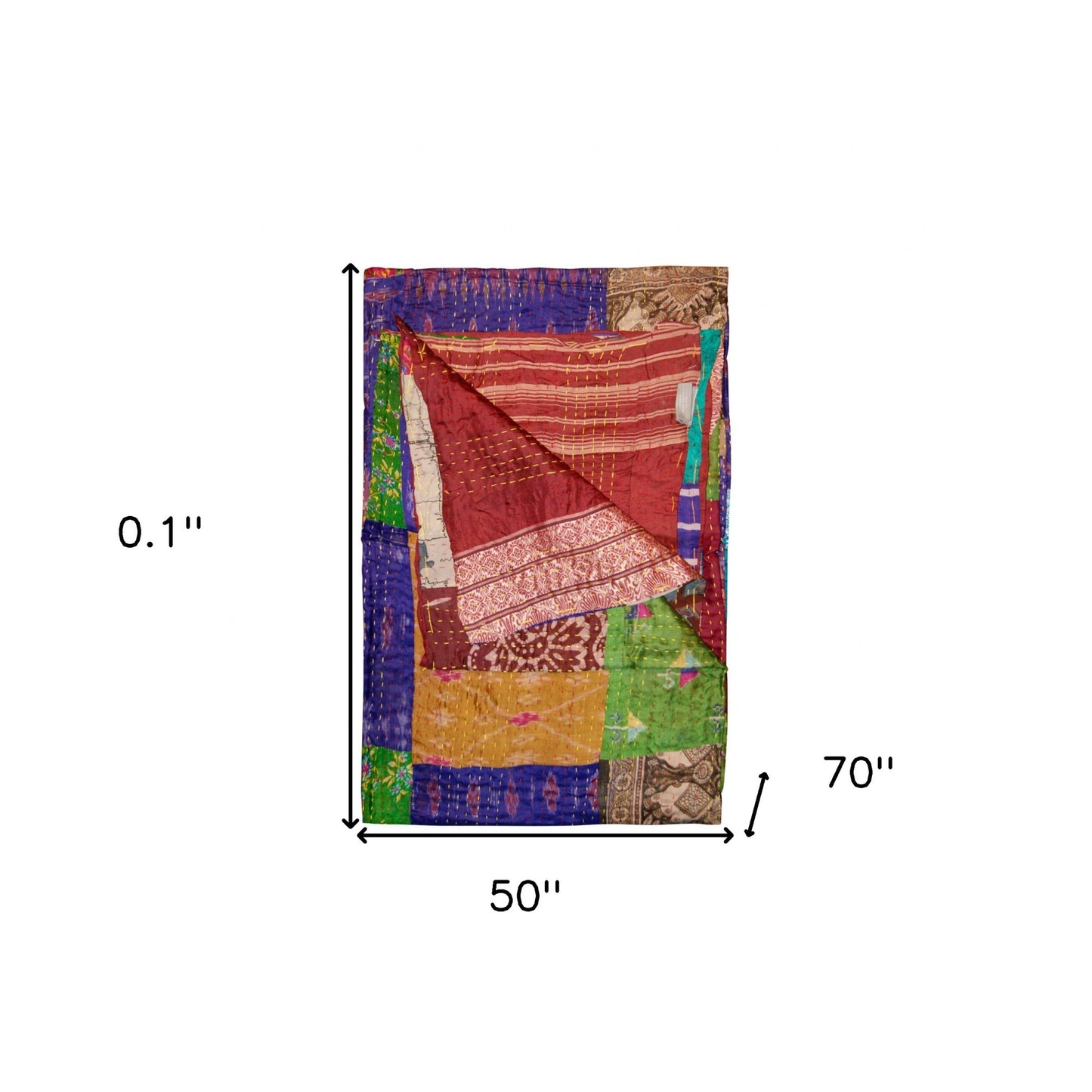 50" X 70" Silk Multicolor Throws