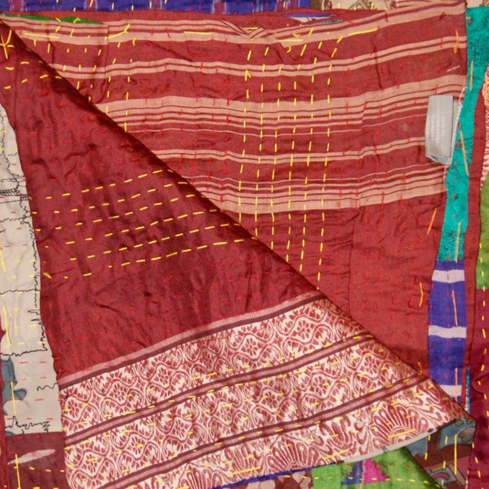 50" X 70" Silk Multicolor Throws