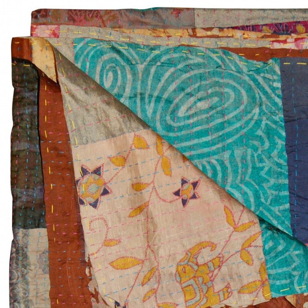 50" X 70" Silk Multicolor Throws