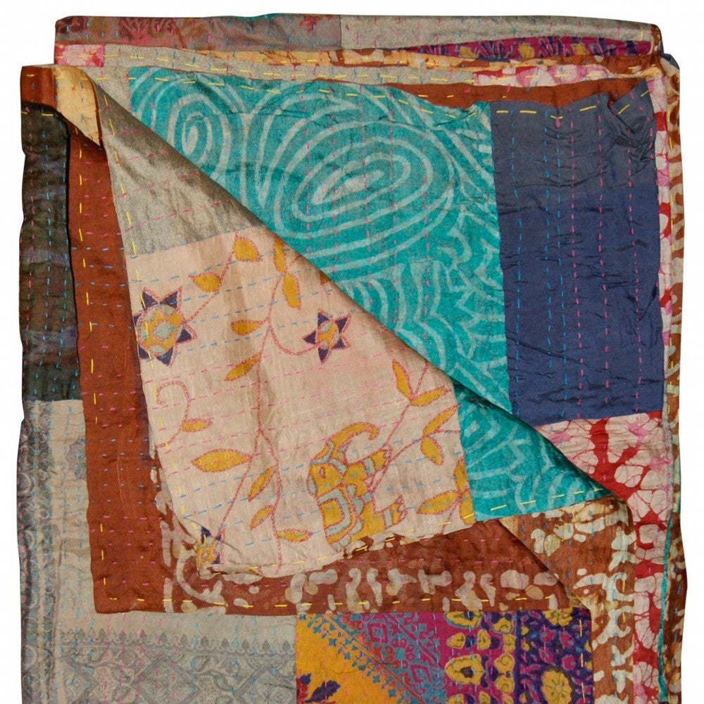 50" X 70" Silk Multicolor Throws