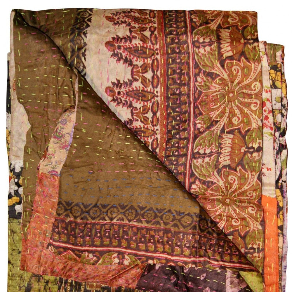 50" X 70" Silk Multicolor Throws