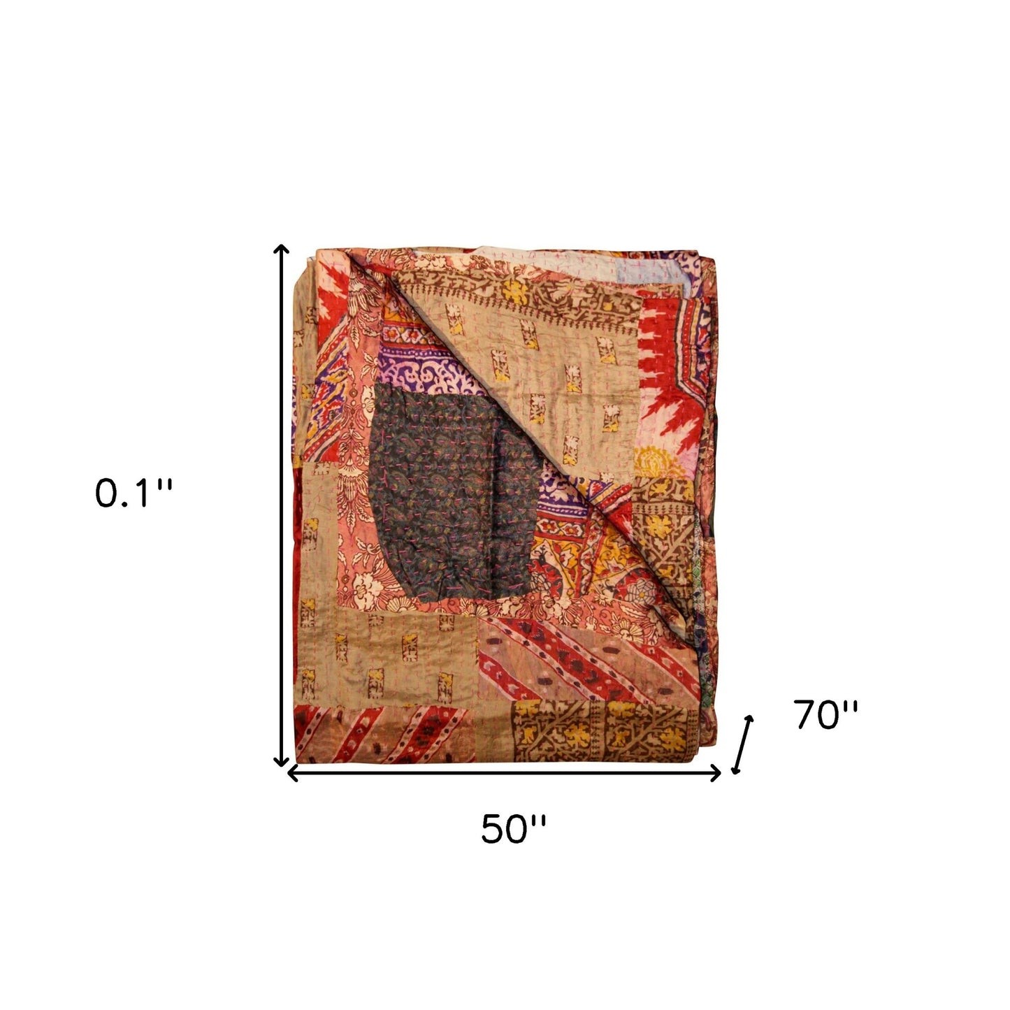 50" X 70" Silk Multicolor Throws