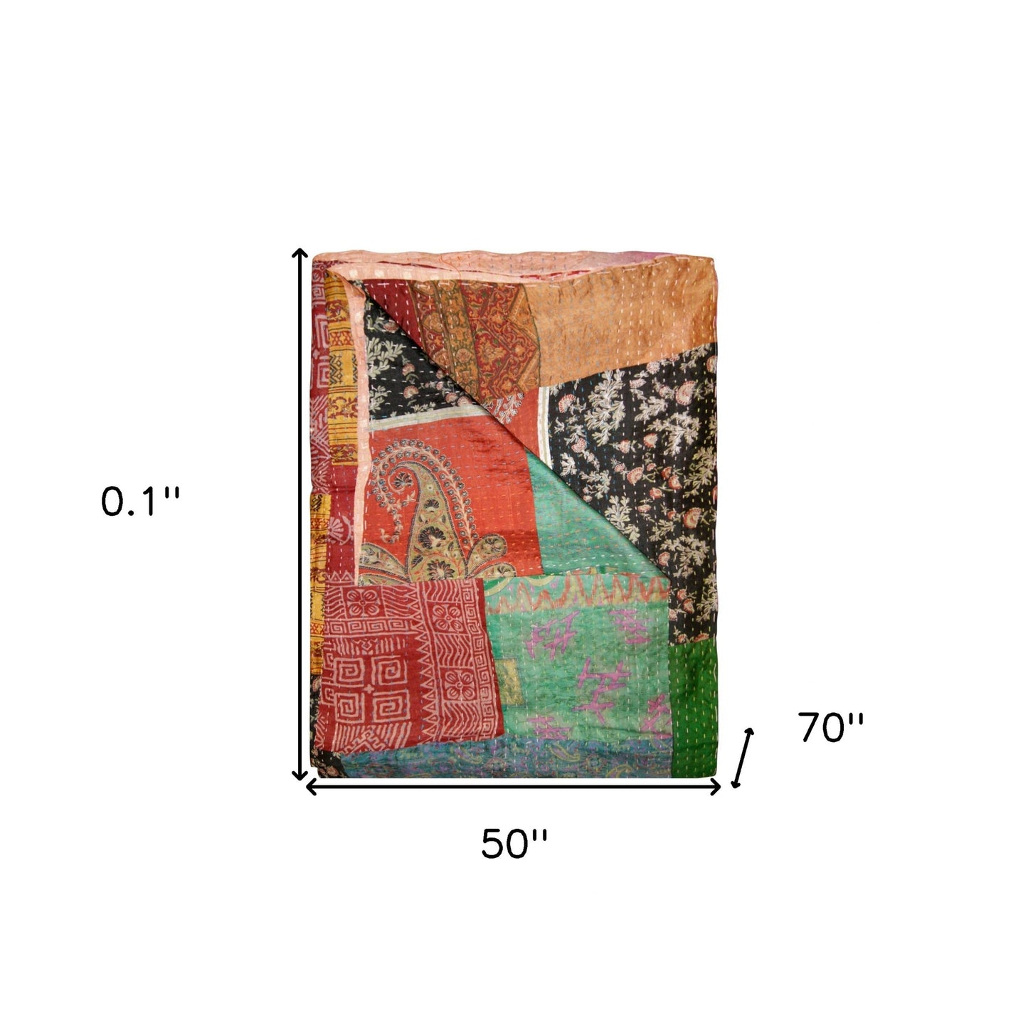 50" X 70" Silk Multicolor Throws