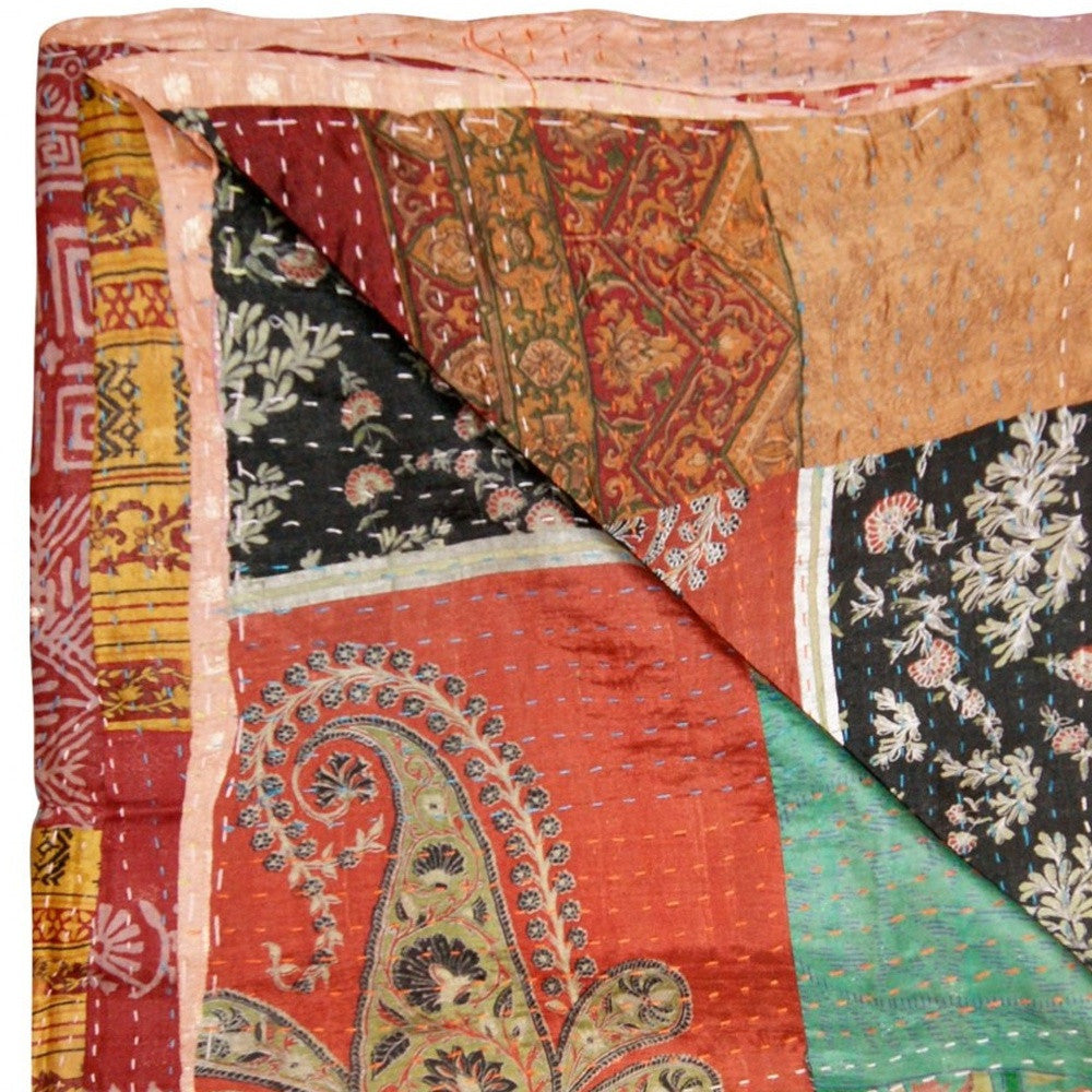 50" X 70" Silk Multicolor Throws