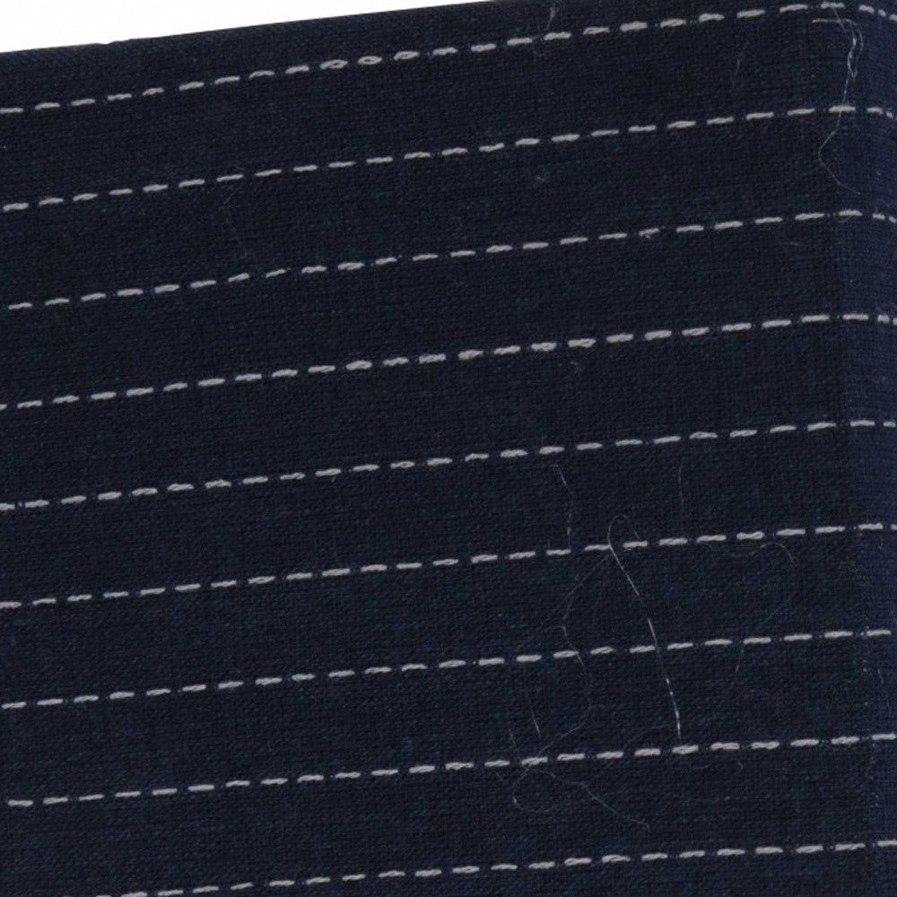 12" X 12.5" X 9.5" White Blue Foldable Fabric Basket Set Of 3