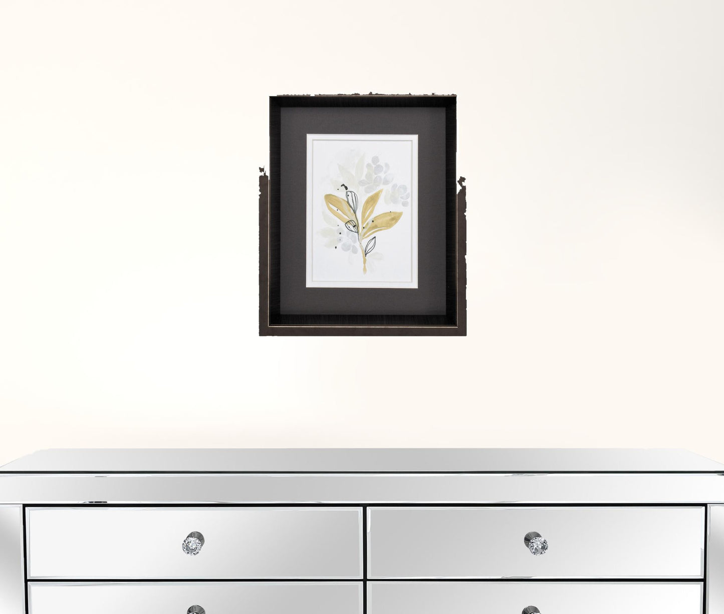 10" X 12" Brushed Silver Frame Minimalist Garden (Set Of 2)