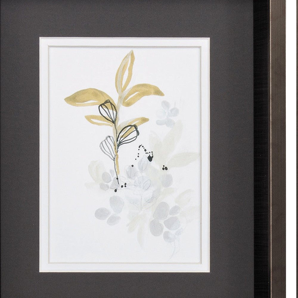 10" X 12" Brushed Silver Frame Minimalist Garden (Set Of 2)