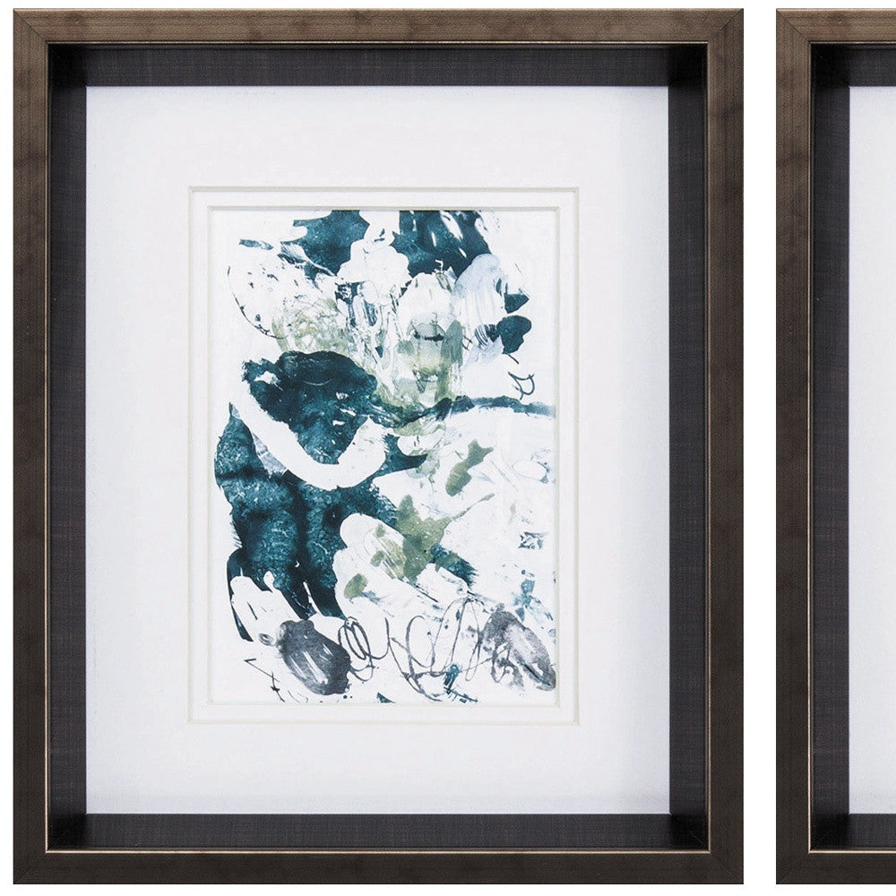 10" X 12" Brushed Silver Frame Cloud Farm (Set Of 2)