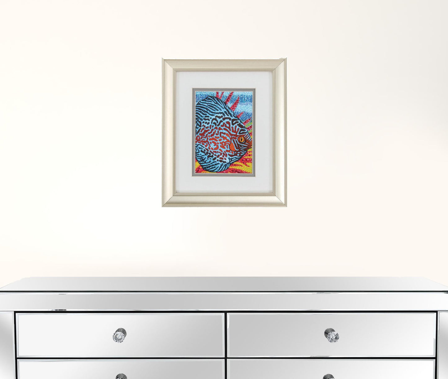 10" X 12" Champagne Gold Color Frame Tropical Fish (Set Of 2)