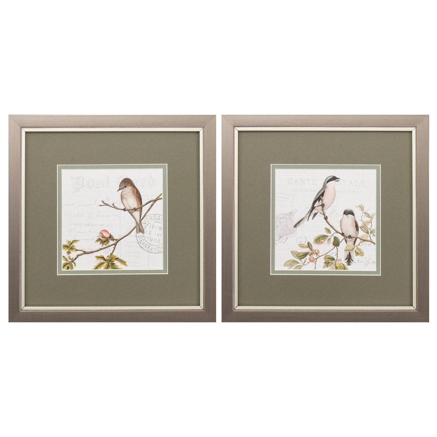 11" X 11" Metallic Bronze Frame Summer Song (Set Of 2)