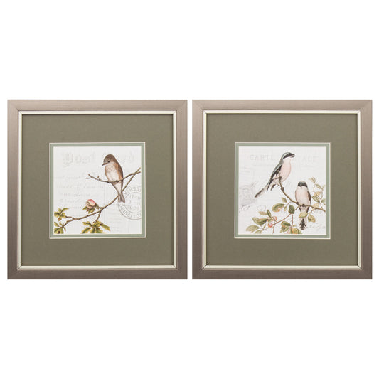 11" X 11" Metallic Bronze Frame Summer Song (Set Of 2)