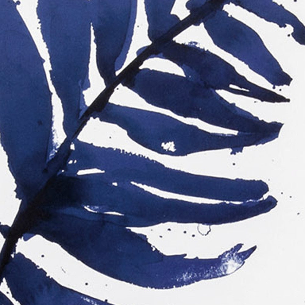 14" X 16" Matte White Frame Blue Ferns (Set Of 2)