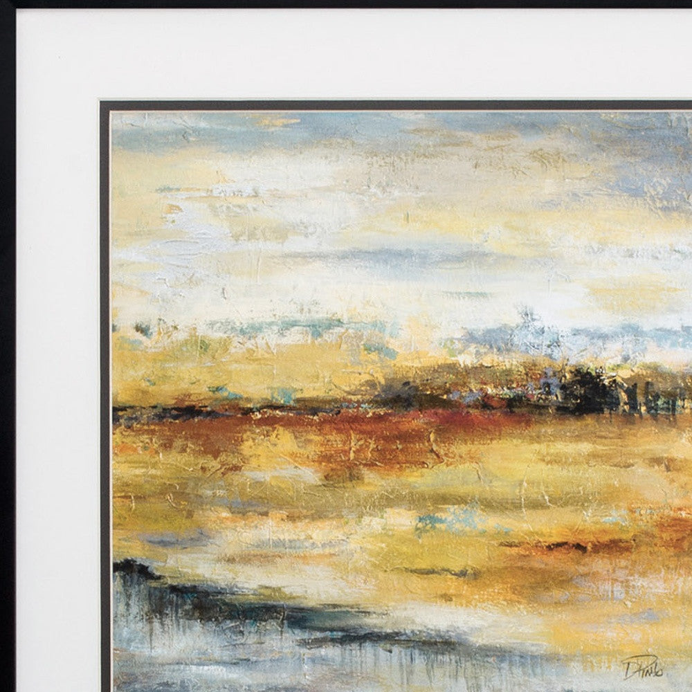 17" X 17" Silver Frame Silver River (Set Of 2)