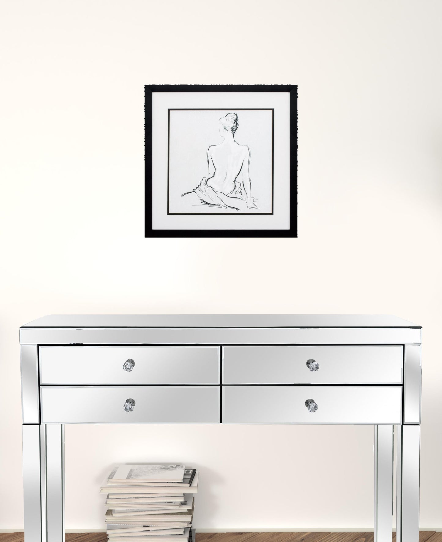 17" X 17" Silver Frame Poised Pose (Set Of 2)
