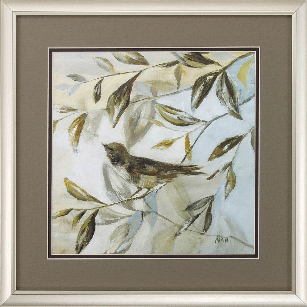 18" X 18" Champagne Gold Color Frame Spring Fling (Set Of 2)