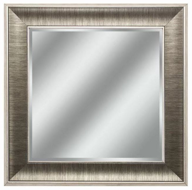 16" Square Wall Mounted Accent Mirror With Frame