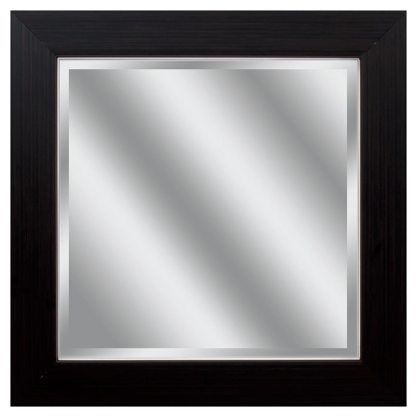 Black Rectangle Accent Polystyrene Mirror
