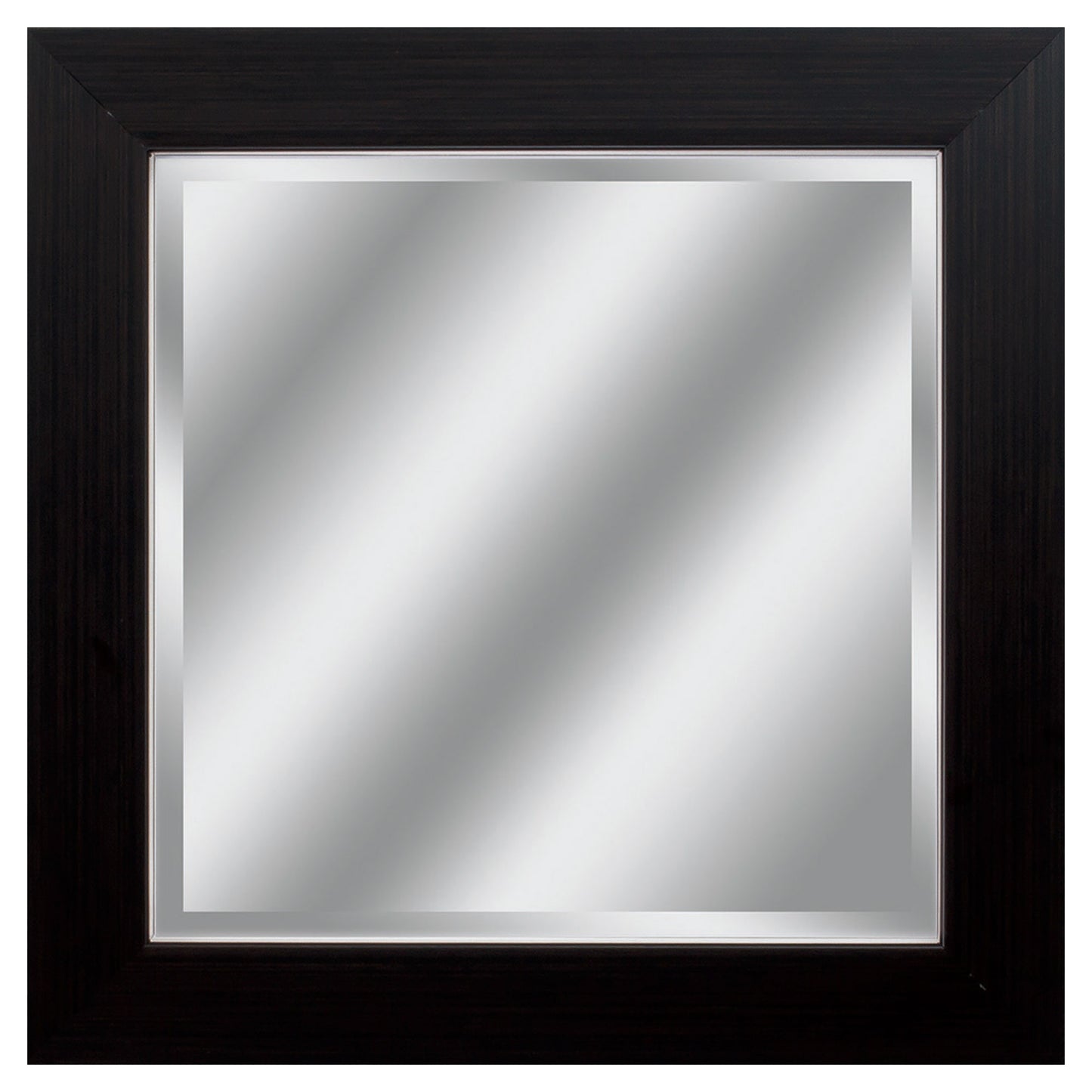 Black Rectangle Accent Polystyrene Mirror