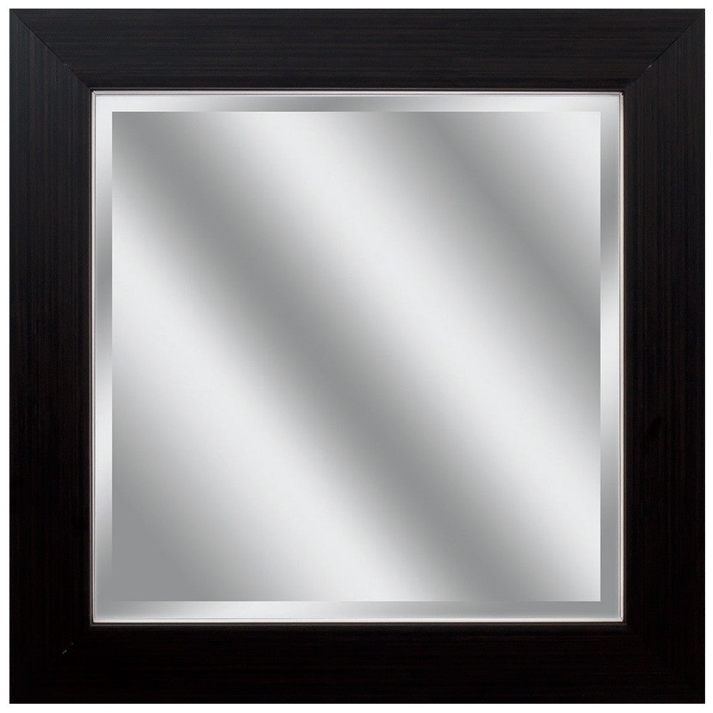 Black Rectangle Accent Polystyrene Mirror