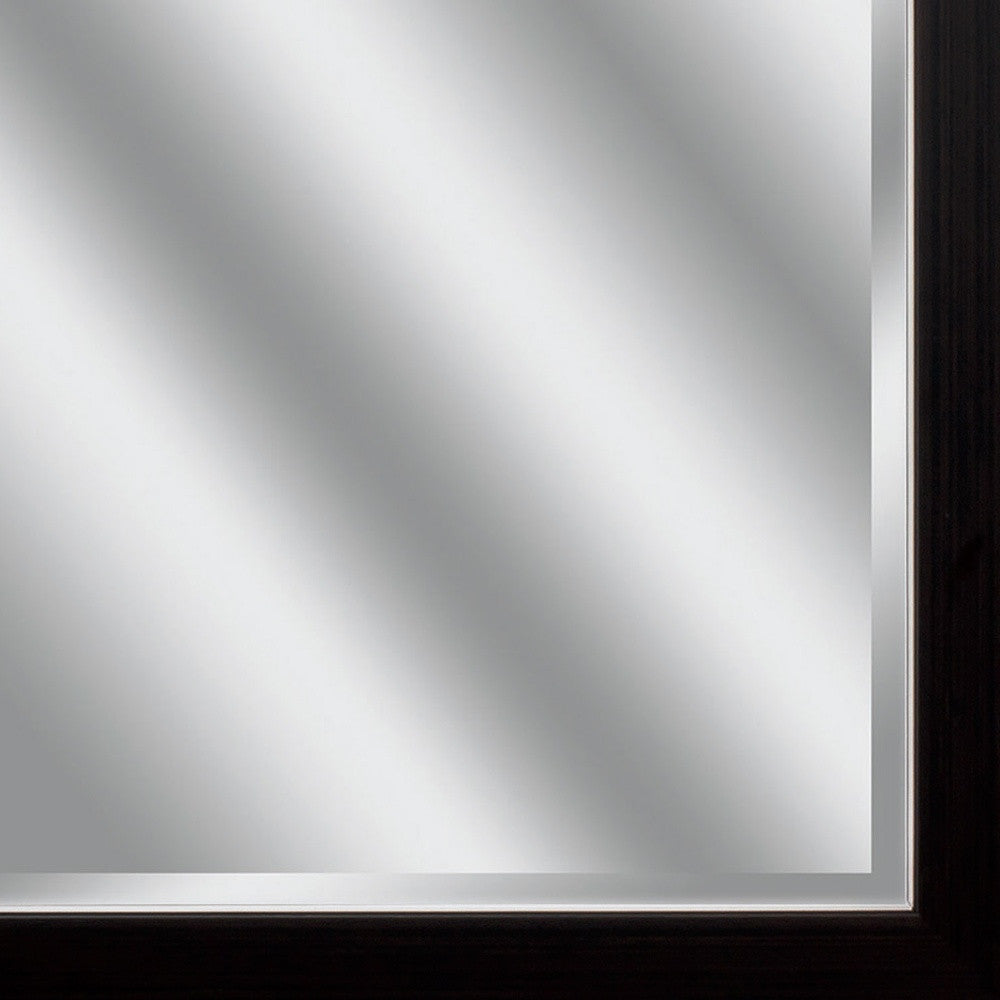 Black Rectangle Accent Polystyrene Mirror