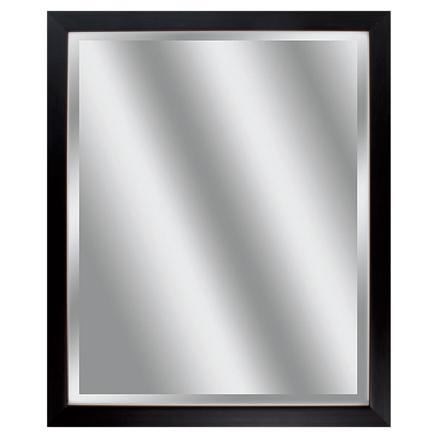 Black Rectangle Accent Polystyrene Mirror
