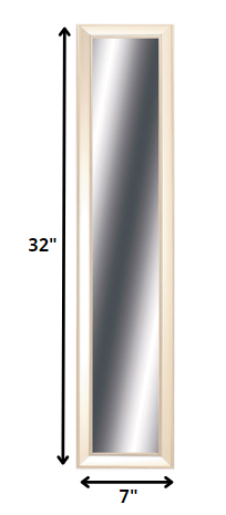 Champagne Rectangle Full Length Hanging Polystyrene Mirror