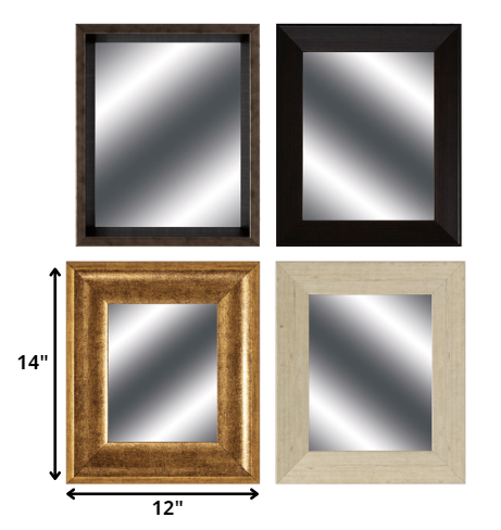 Brown Rectangle Mirror Set Polystyrene Mirror