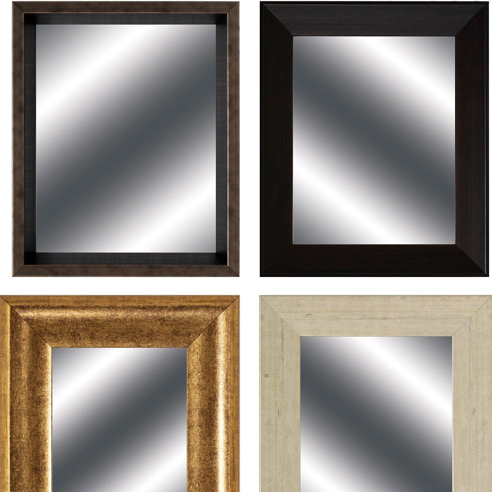 Brown Rectangle Mirror Set Polystyrene Mirror