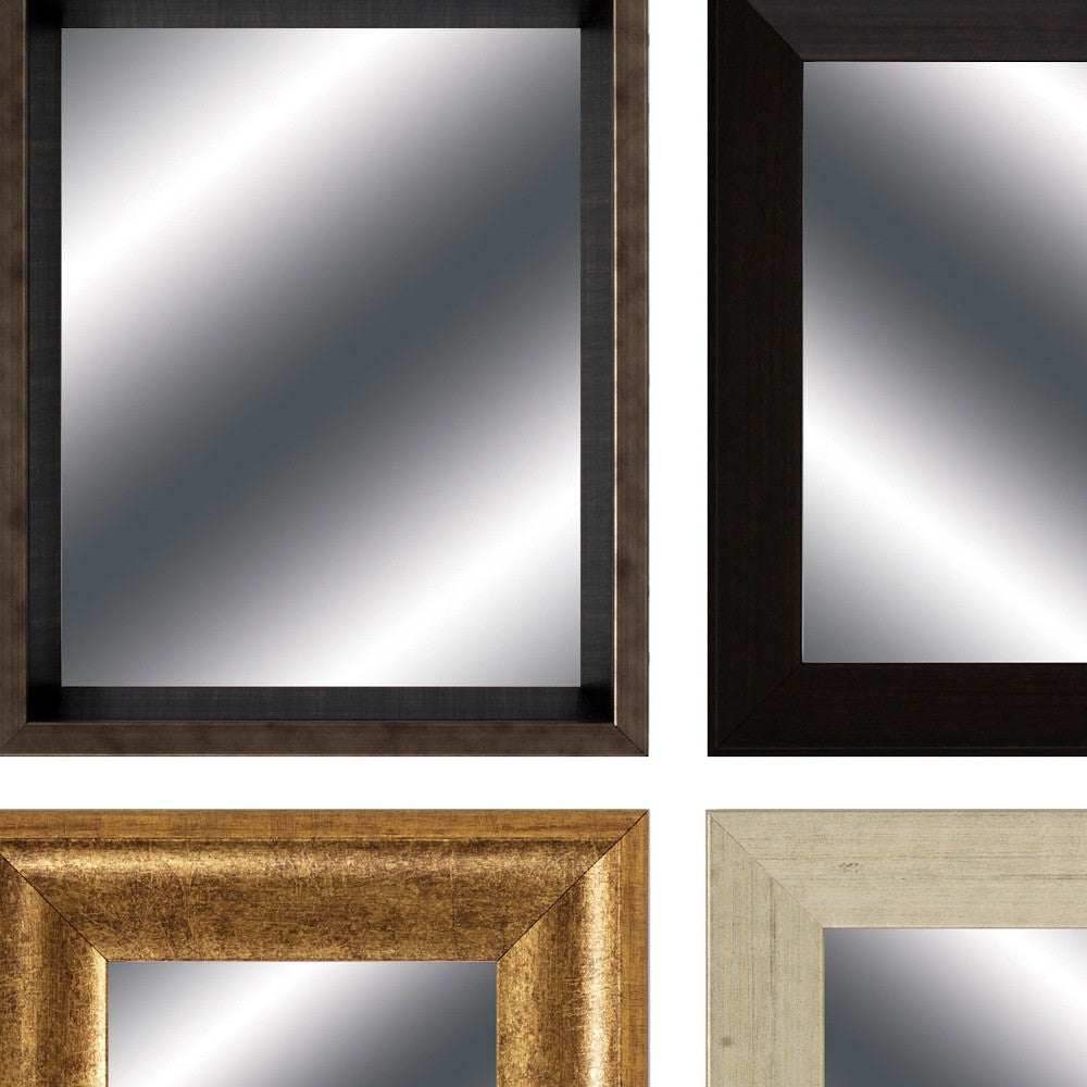Brown Rectangle Mirror Set Polystyrene Mirror