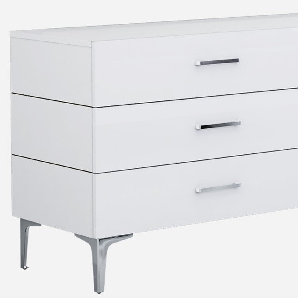 73 X 20 X 30 White Stainless Steel Double Dresser Extension