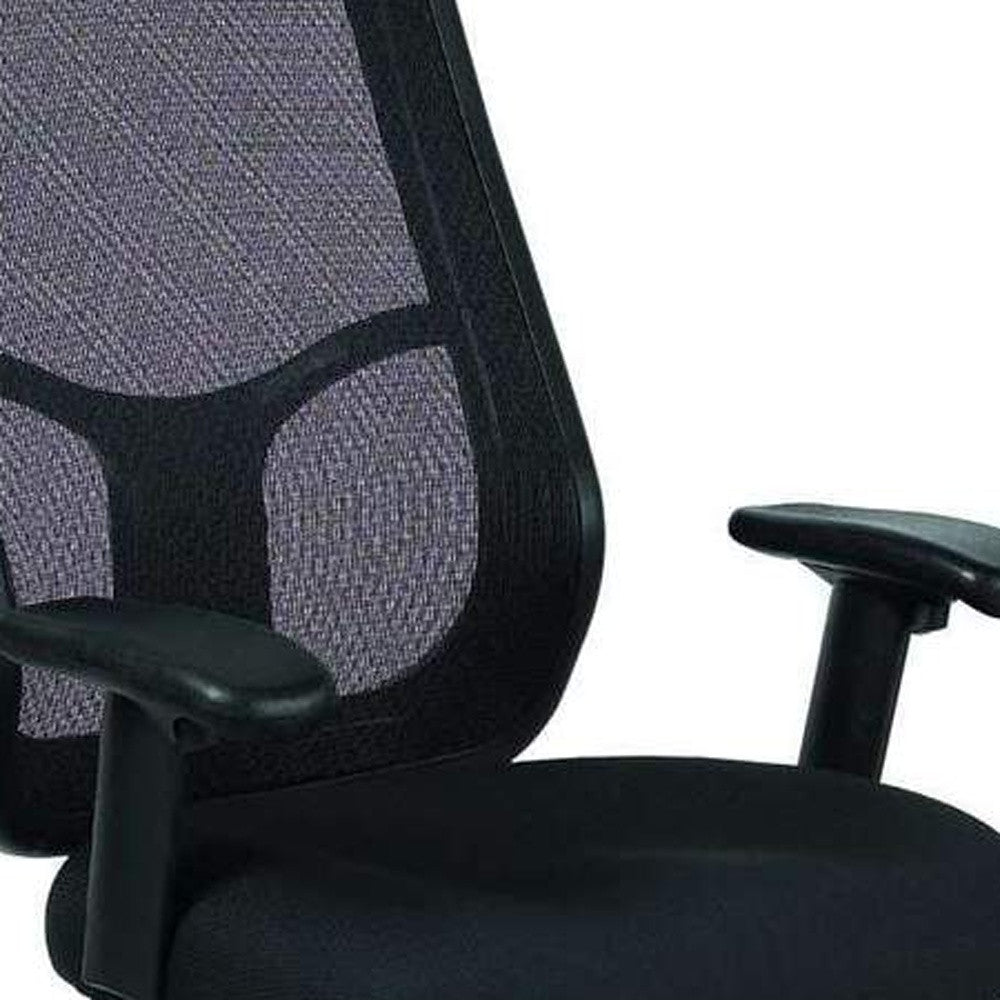 Green Fabric Seat Swivel Adjustable Task Chair Mesh Back Plastic Frame