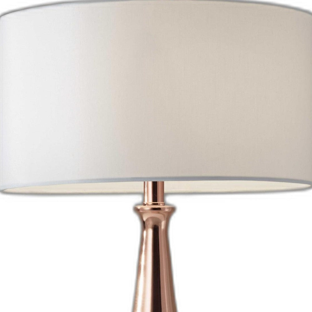 Black Metal Tapered Base Table Lamp