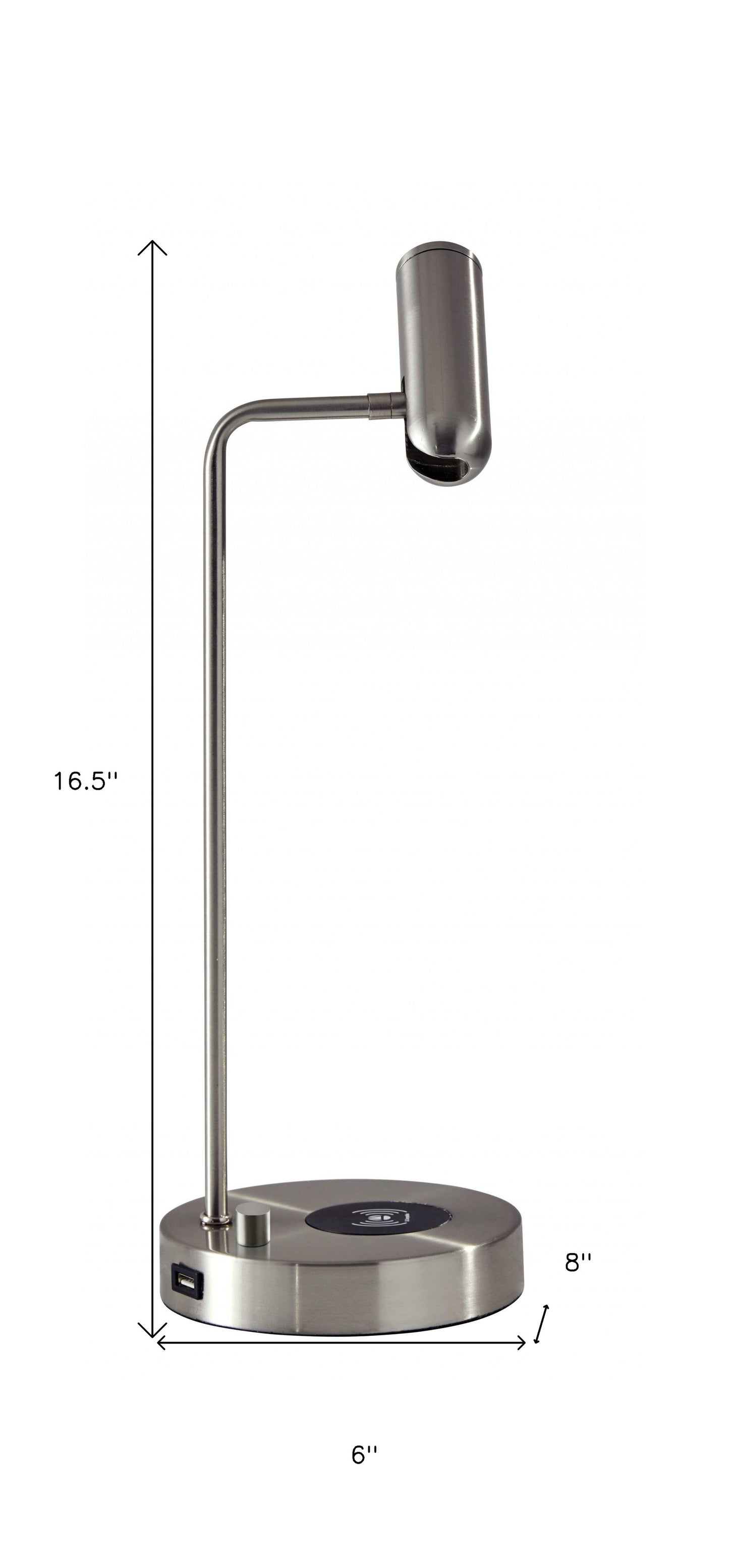 Ultra Sleek Brass Metal Led Desk Lamp