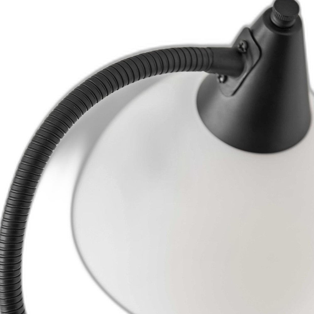 71" Two Light Novelty Floor Lamp With White Bowl Shade