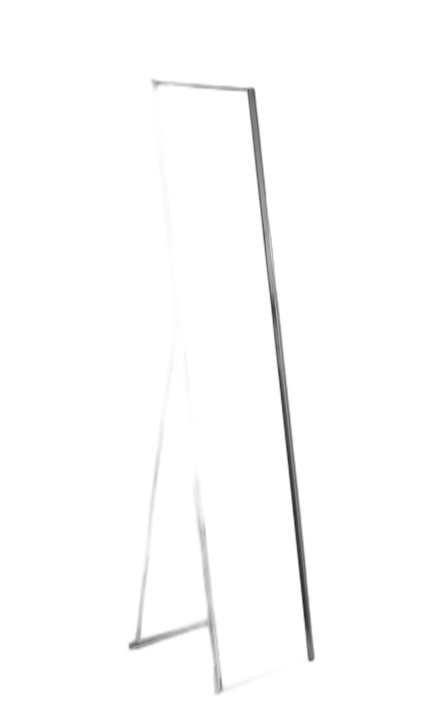 Silver Rectangle Cheval Standing Metal Mirror