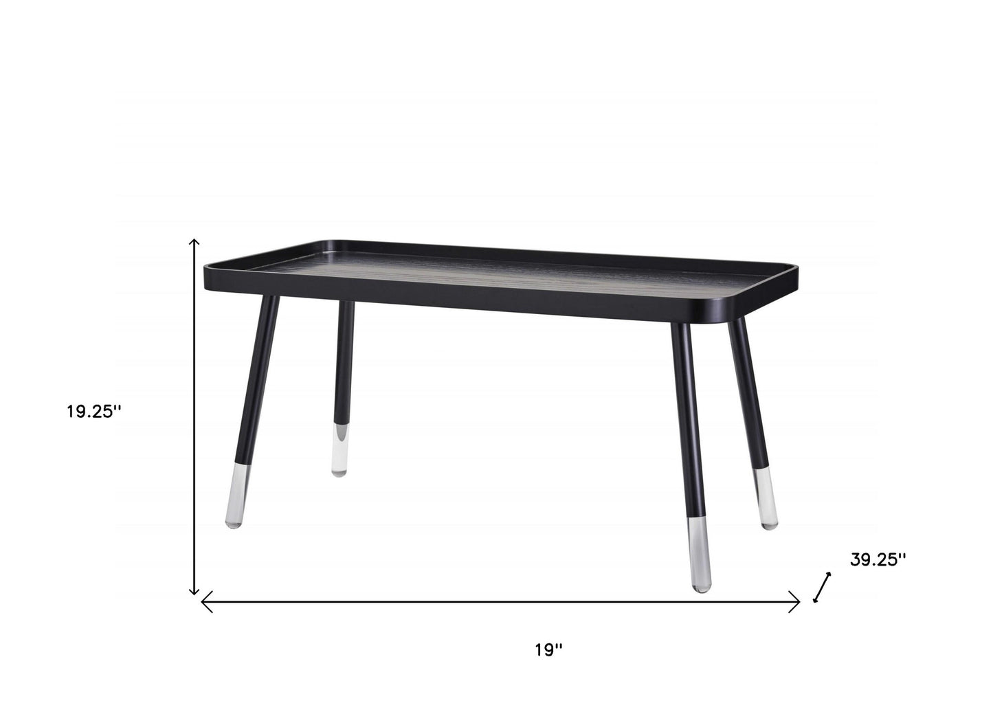 Contemporary Sleek Black Coffee Table