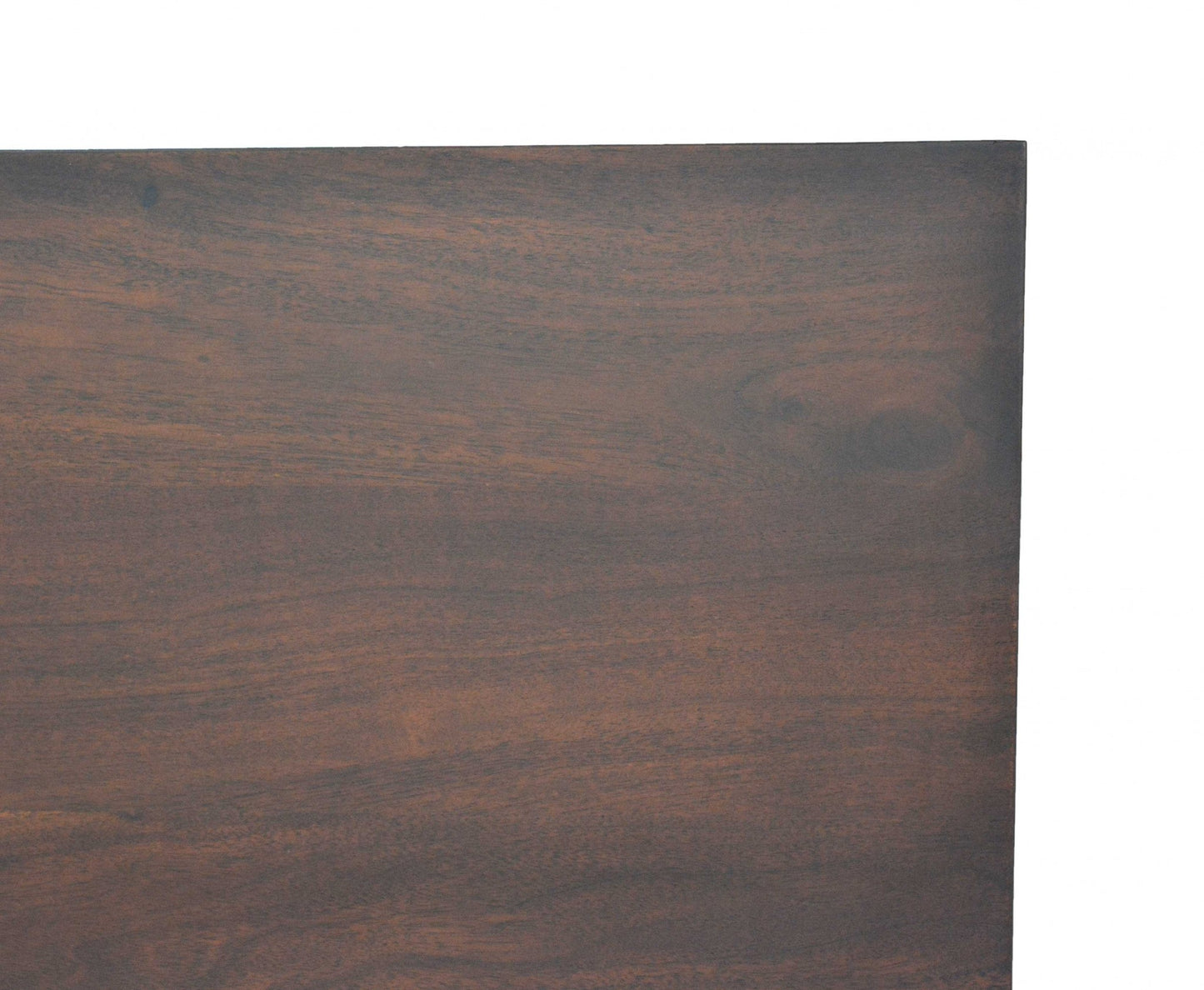 18" Brown And Black Solid Wood Three Drawer Combo Dresser