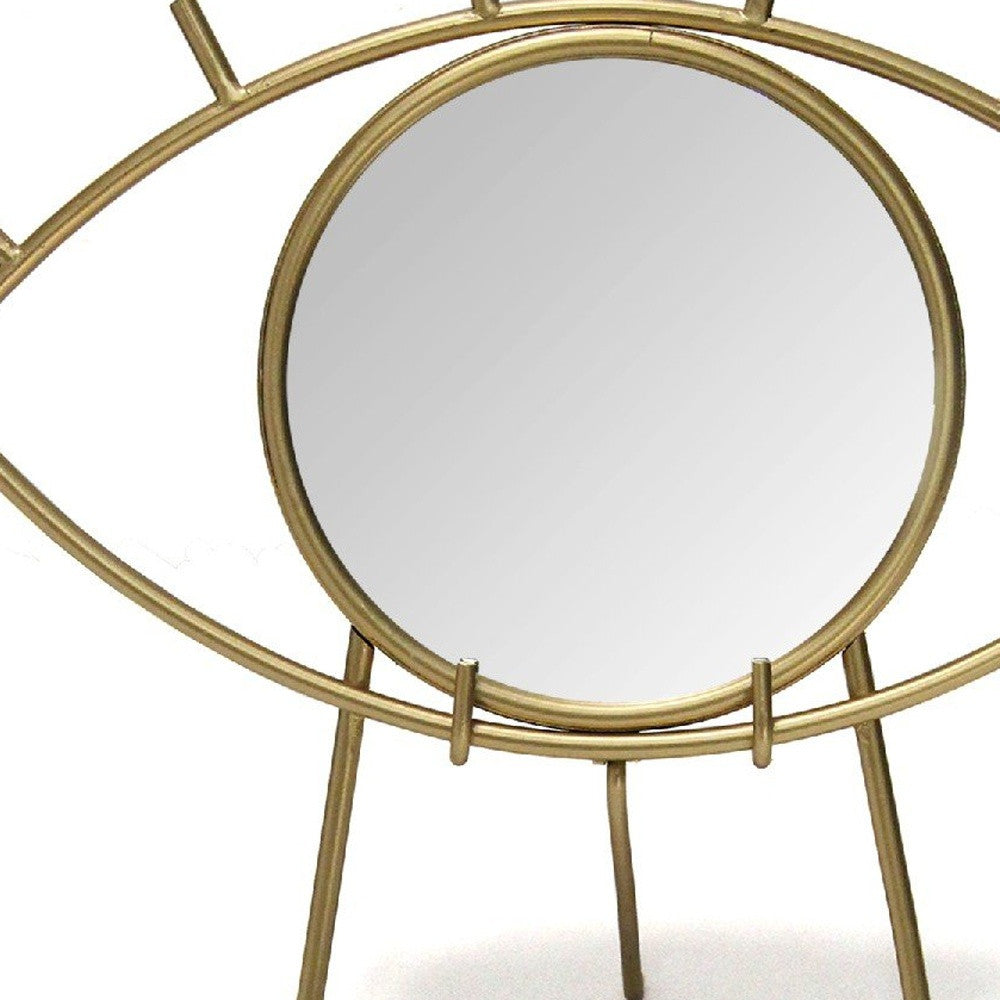 Bohemian Golden Eye Tabletop Mirror