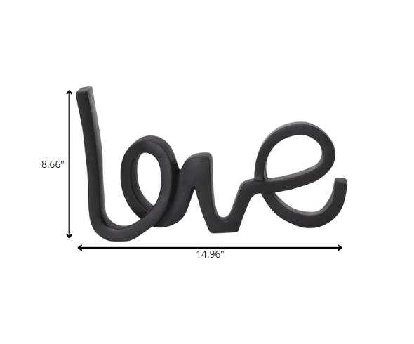 Modern Love Typography Tabletop Decor