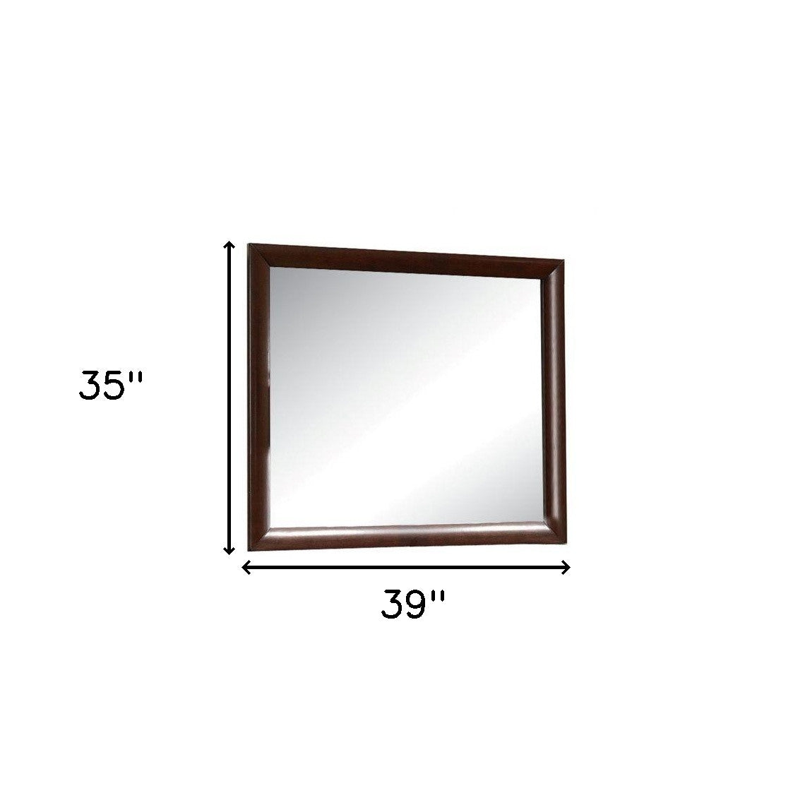 Espresso Rectangle Dresser Mirror
