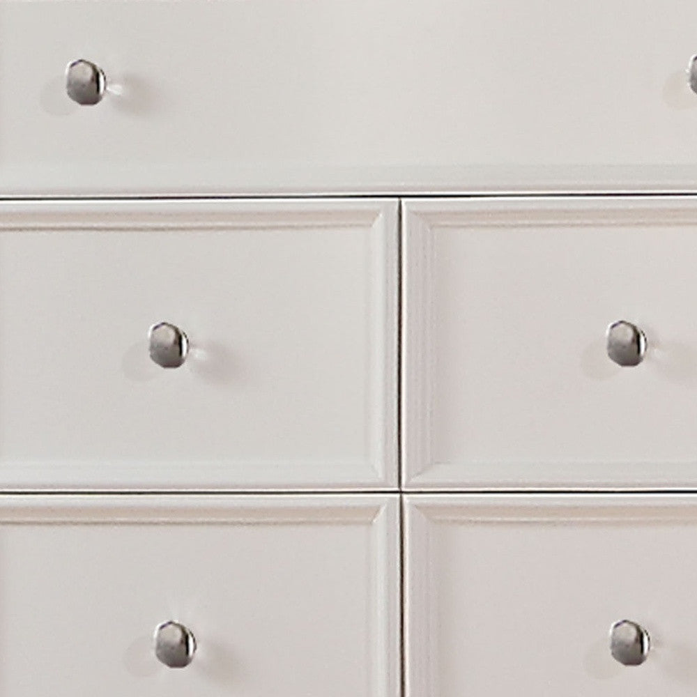 36" X 18" X 50" White Wood Chest