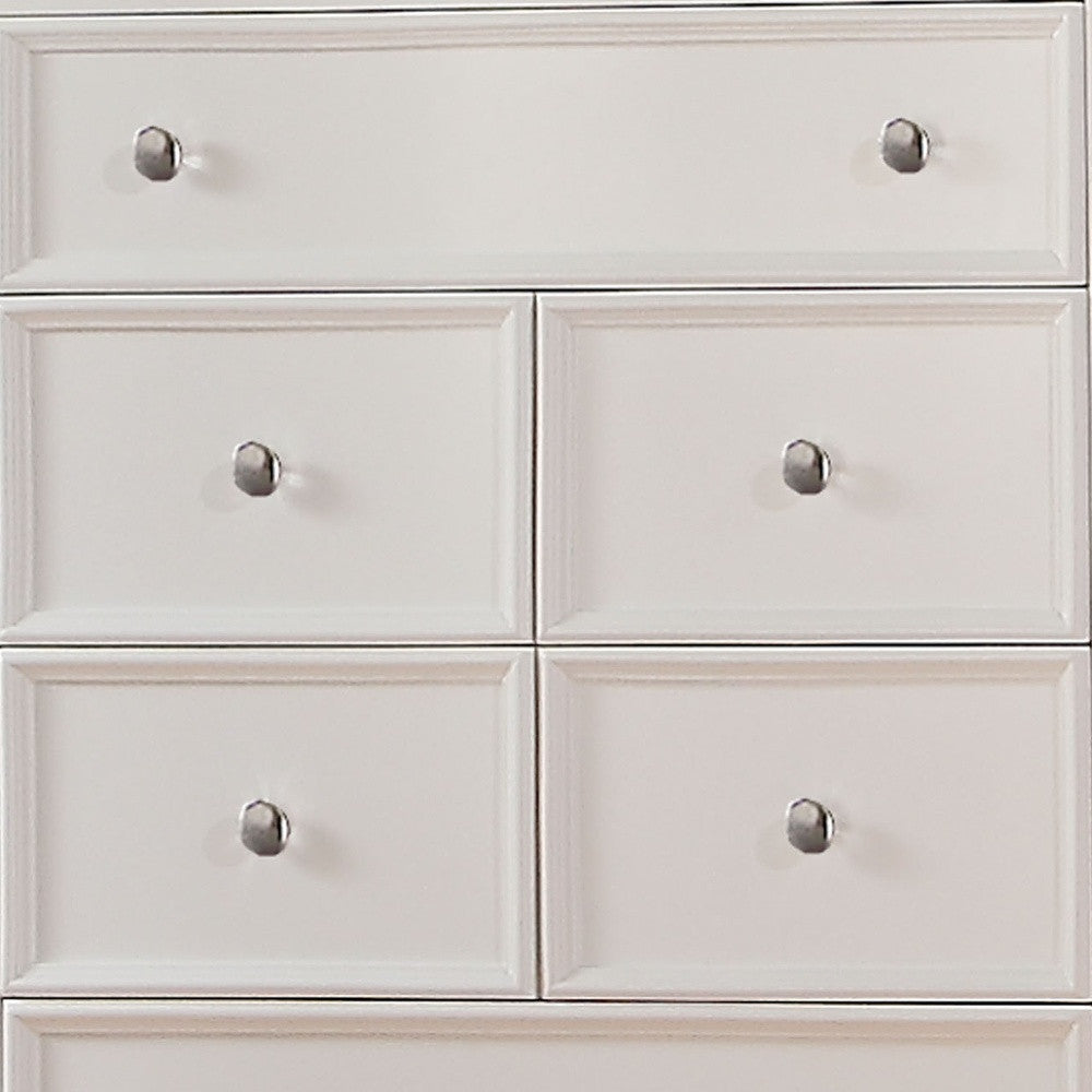 36" X 18" X 50" White Wood Chest