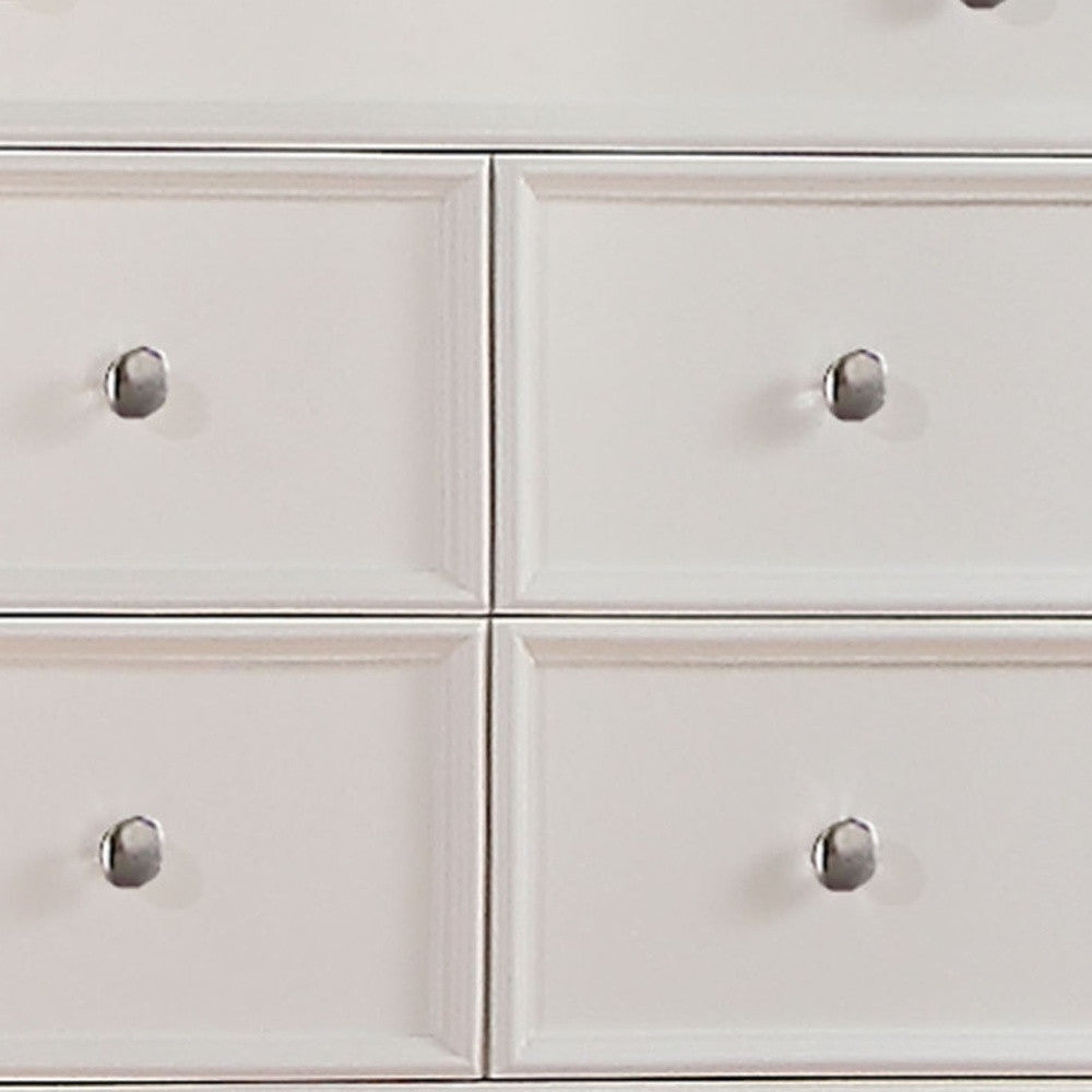36" X 18" X 50" White Wood Chest