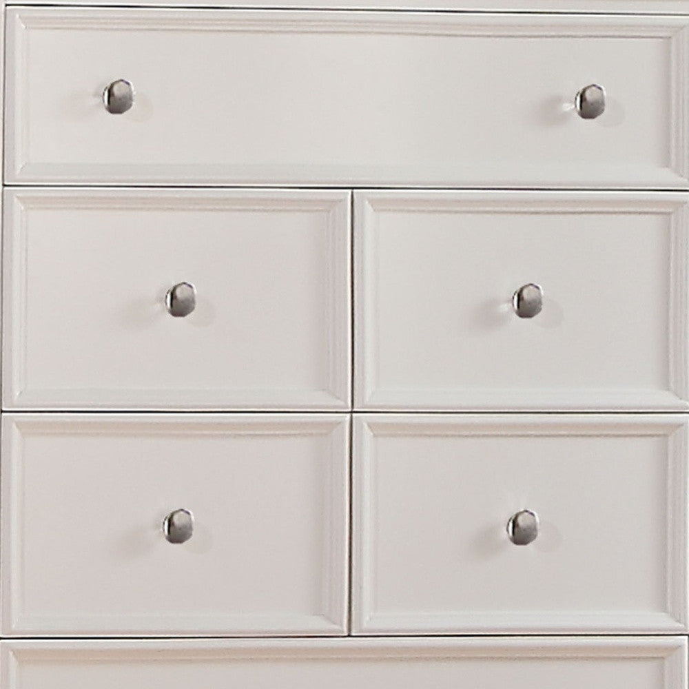 36" X 18" X 50" White Wood Chest
